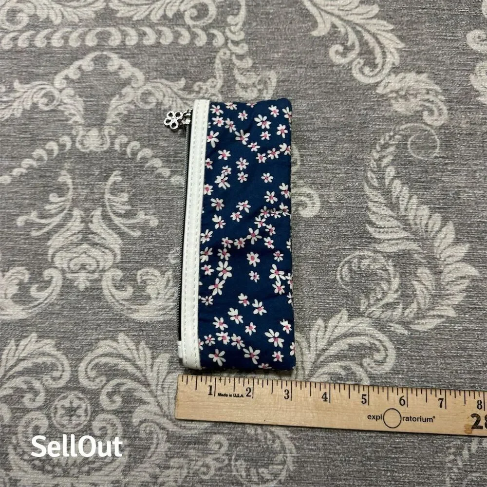 Manòu Floral Zipper Pencil Case Multi-Color Elegant Design